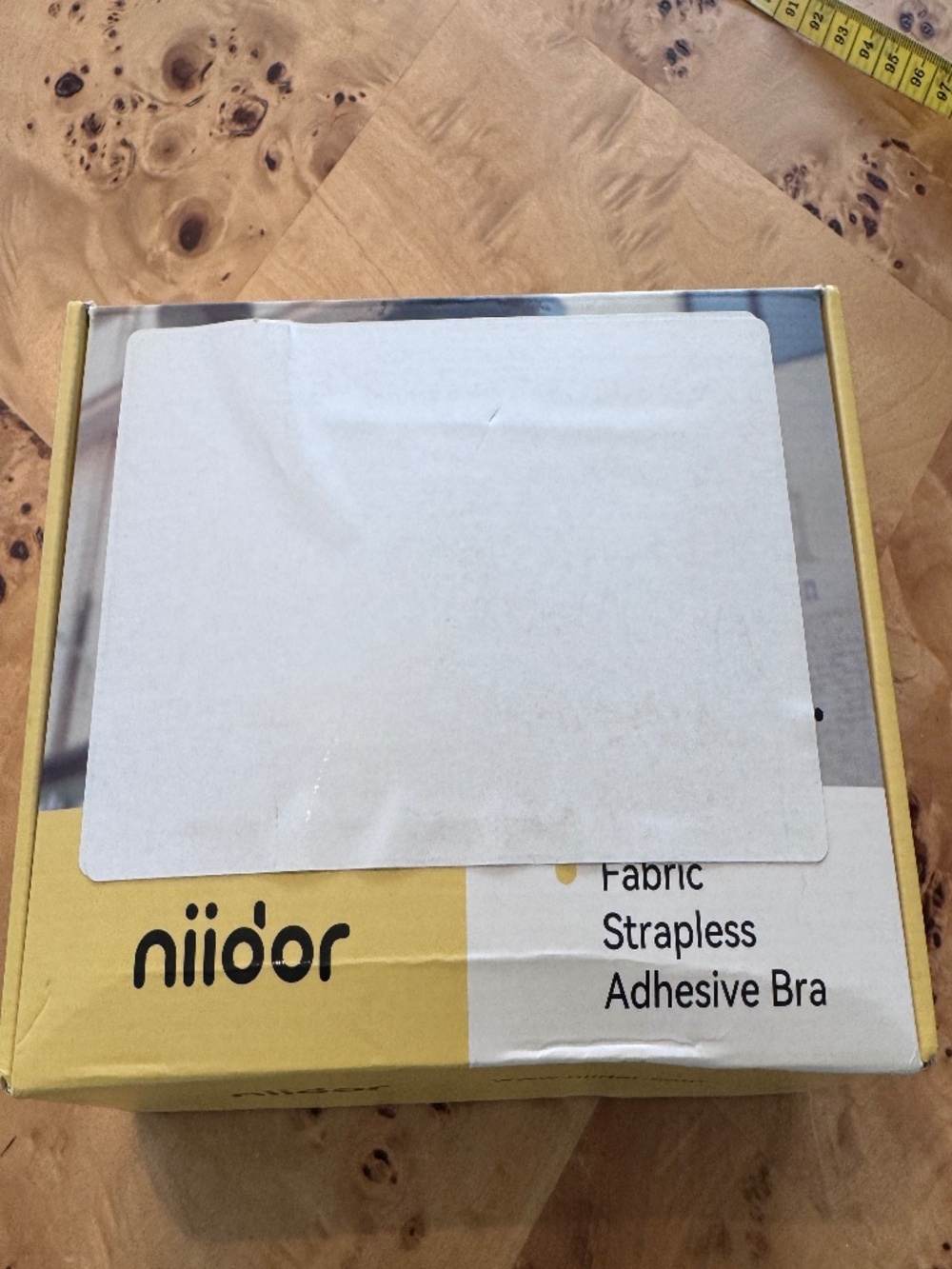 Niidor 2 pack - Adhesive Bra- Black and Nude- D Cup